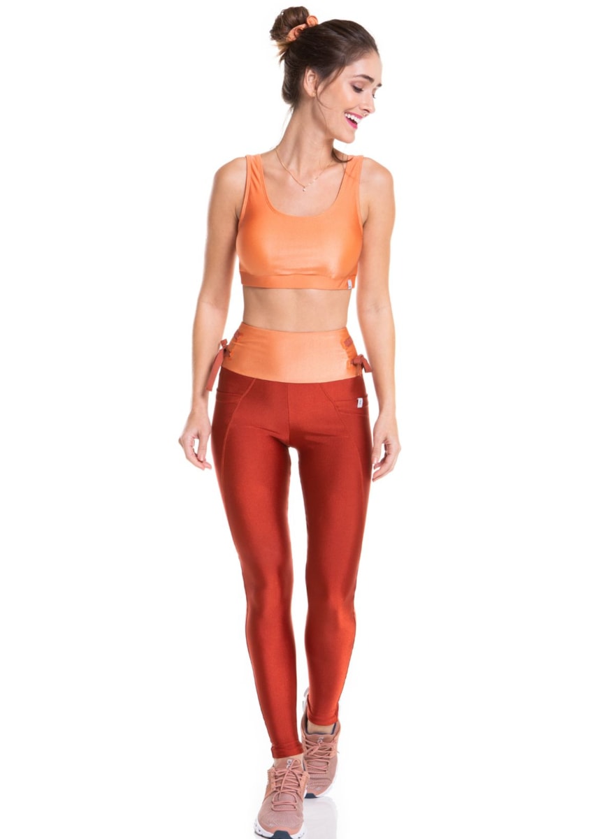 CALÇA LEGGING CLUB VERMELHO TELHA CALÇA LEGGING CLUB VERMELHO TELHA