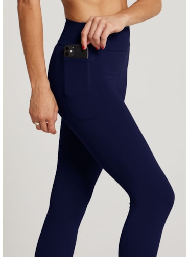 CALÇA LEGGING COM BOLSO NG AZUL MARINHO