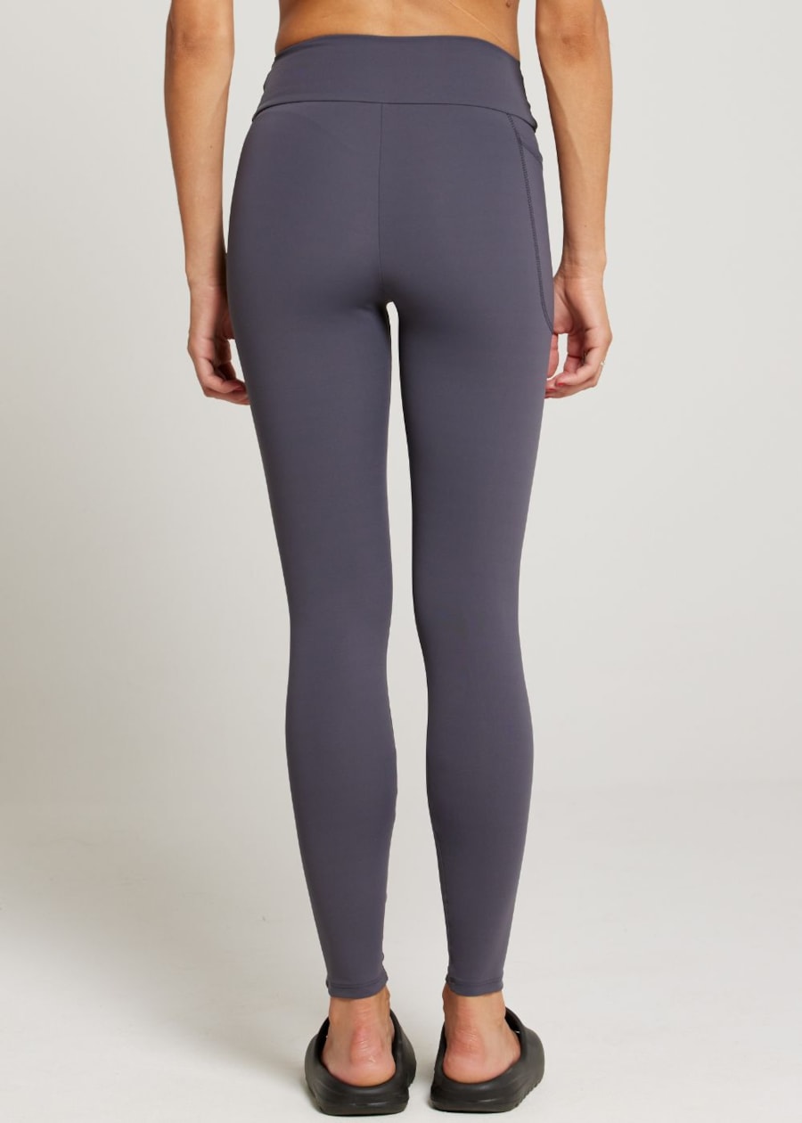 CALÇA LEGGING COM BOLSO NG CINZA