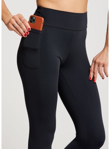 CALÇA LEGGING COM BOLSO NG PRETO