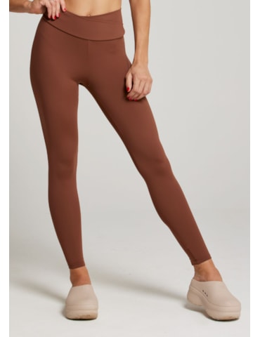 CALÇA LEGGING COM BOLSO NOW NG MARROM