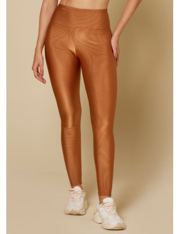 CALÇA LEGGING COM TEXTURA E BOLSOS POEMA MARROM