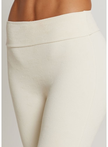CALÇA LEGGING COM TEXTURA MOOD JQ OFF WHITE