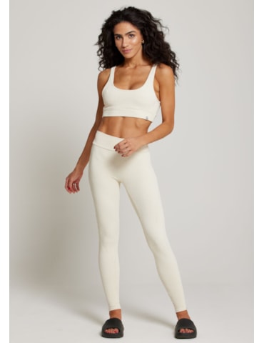 CALÇA LEGGING COM TEXTURA MOOD JQ OFF WHITE