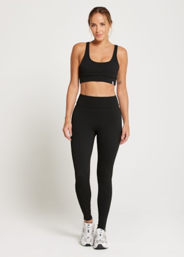 CALÇA LEGGING COM TEXTURA MOOD JQ PRETO