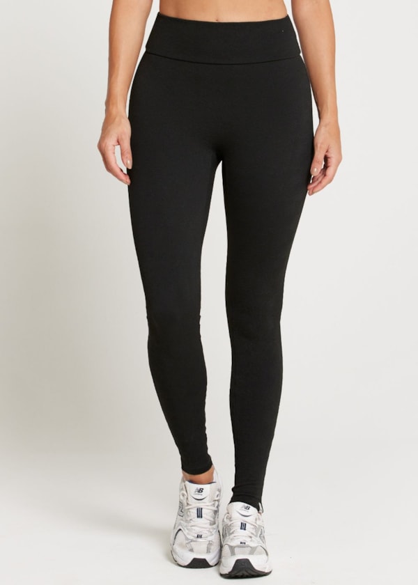 CALÇA LEGGING COM TEXTURA MOOD JQ PRETO