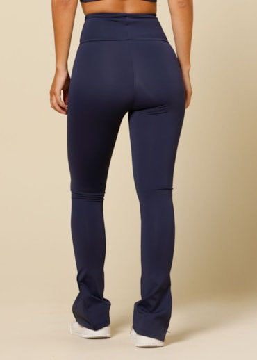 CALÇA LEGGING COM ZIPER LEBLON AZUL MARINHO