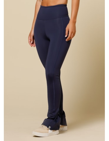 CALÇA LEGGING COM ZIPER LEBLON AZUL MARINHO