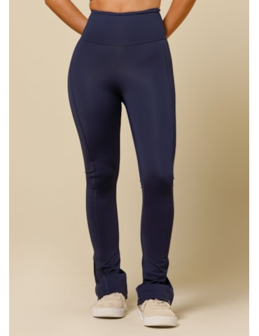 CALÇA LEGGING COM ZIPER LEBLON AZUL MARINHO