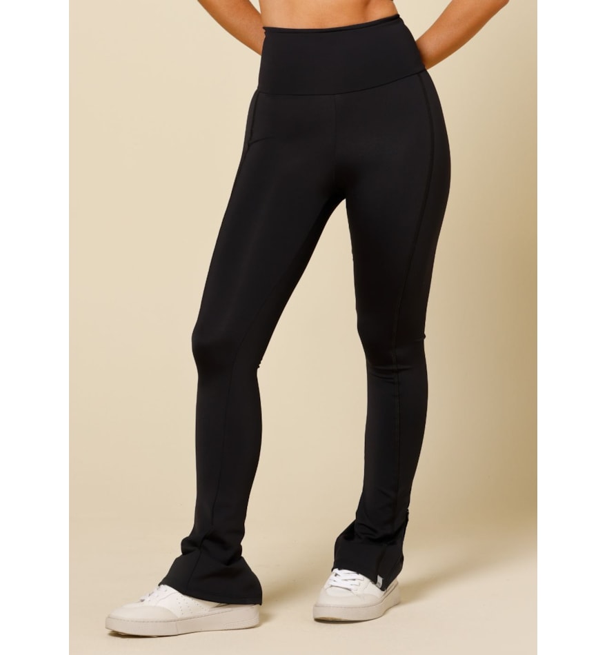 CALÇA LEGGING COM ZIPER LEBLON PRETO