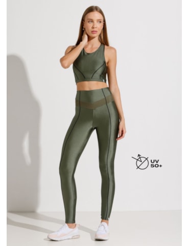 CALÇA LEGGING CORAGEM VERDE METÁLICO CALÇA LEGGING CORAGEM VERDE METÁLICO