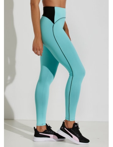 CALÇA LEGGING CÓS ALTO ACTIVITÈ VERDE ÁGUA