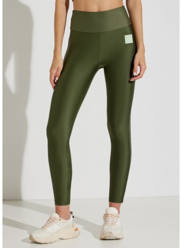 CALÇA LEGGING CÓS ALTO EIFFEL VERDE MILITAR