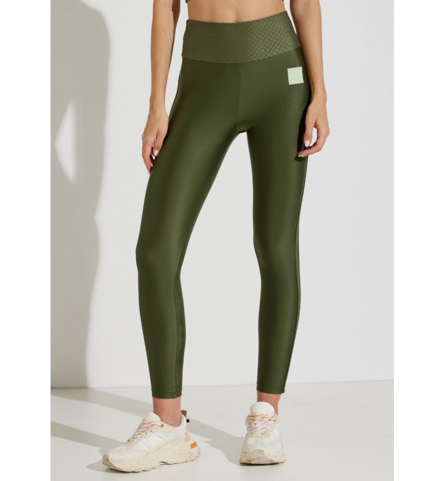 CALÇA LEGGING CÓS ALTO EIFFEL VERDE MILITAR CALÇA LEGGING CÓS ALTO EIFFEL VERDE MILITAR