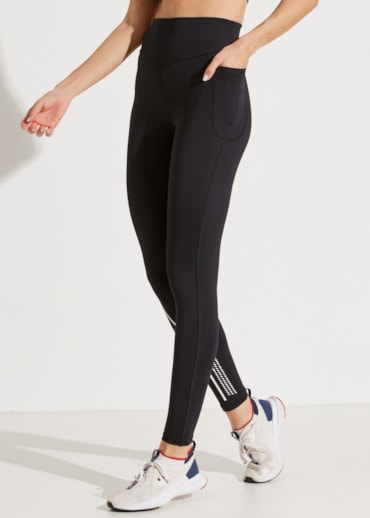 Produto CALÇA LEGGING CÓS ALTO UNIQUÈ PRETO COM BOLSO