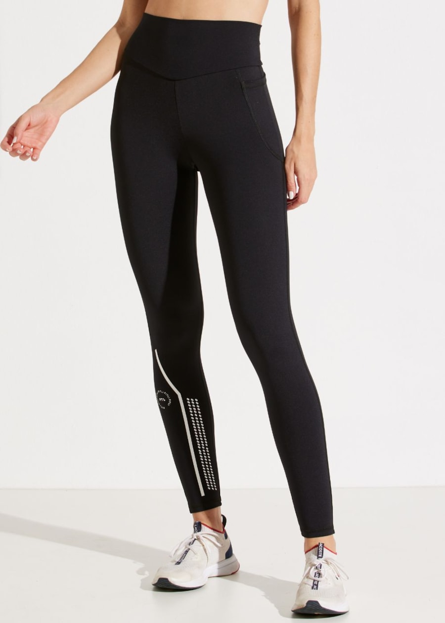 CALÇA LEGGING CÓS ALTO UNIQUÈ PRETO COM BOLSO