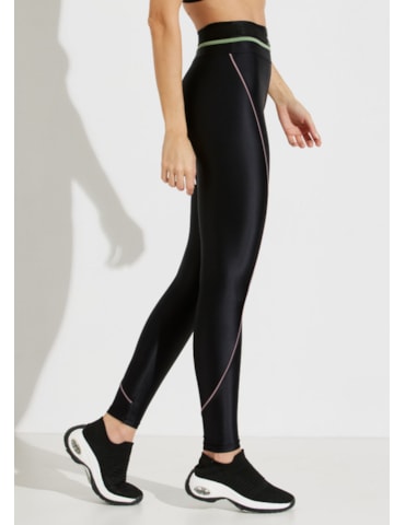 CALÇA LEGGING CÓS ALTO VIVEZ PRETO
