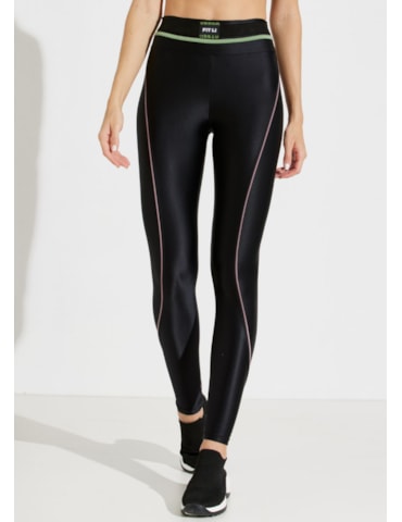 CALÇA LEGGING CÓS ALTO VIVEZ PRETO