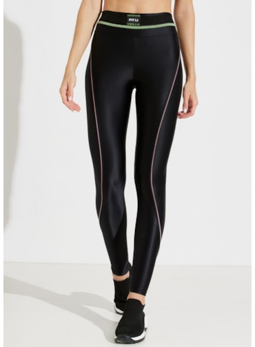 CALÇA LEGGING CÓS ALTO VIVEZ PRETO