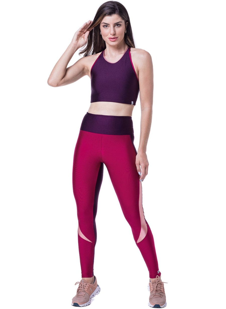 CALÇA LEGGING DEEP CEREJA / ROXA