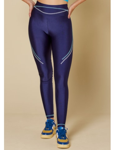 CALÇA LEGGING DEPORTIVA AZUL MARINHO