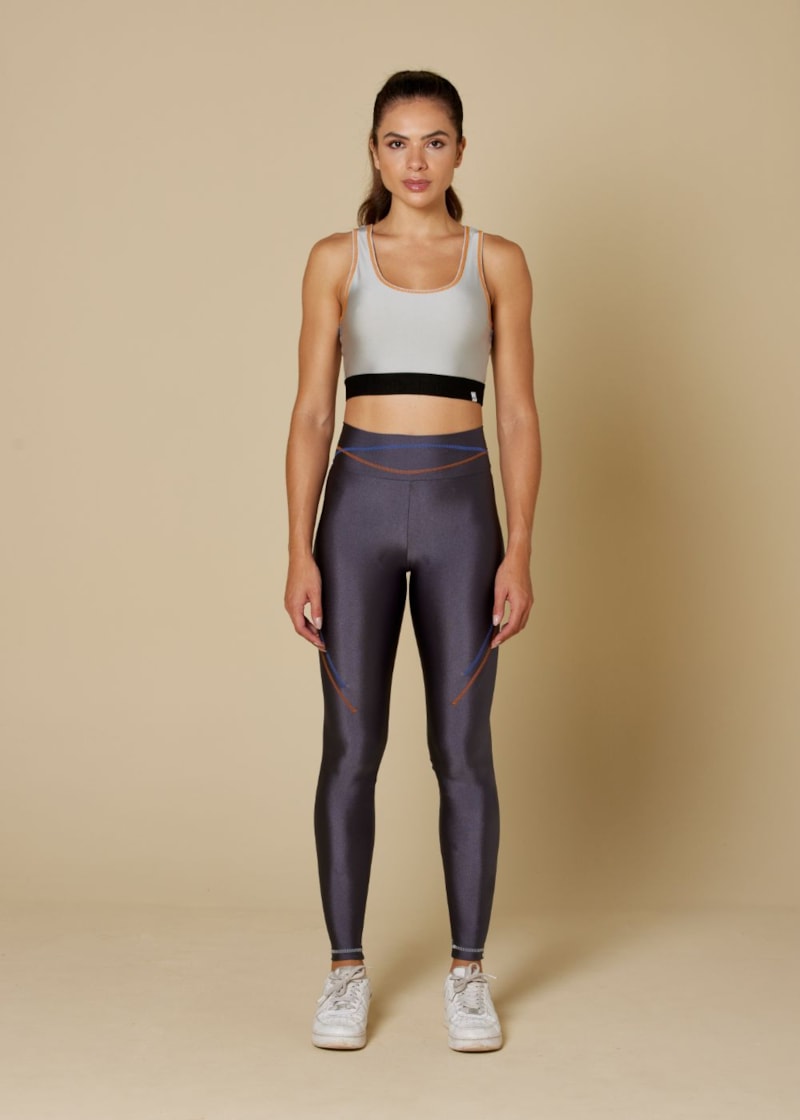 CALÇA LEGGING DEPORTIVA CINZA ESCURO