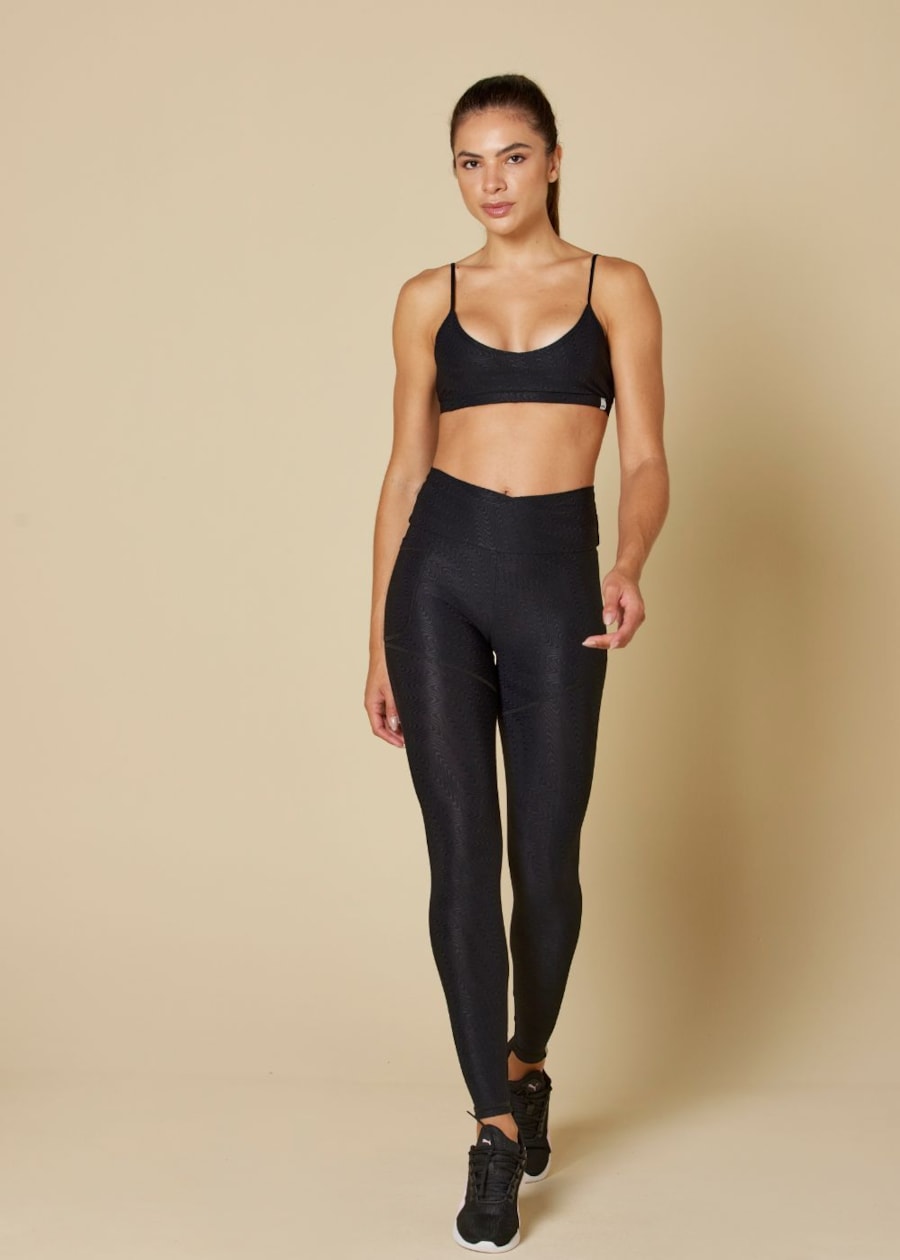 CALÇA LEGGING EL SOL PRETO