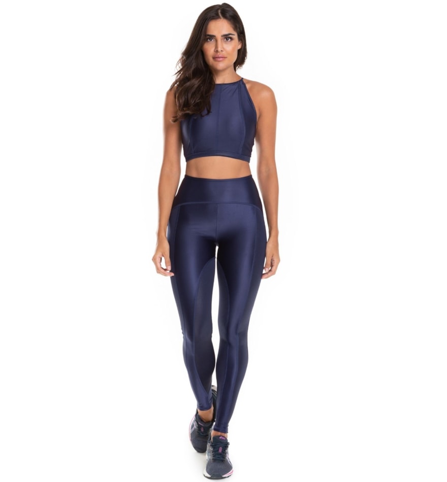 CALÇA LEGGING ELEGANCE AZUL MARINHO CALÇA LEGGING ELEGANCE AZUL MARINHO