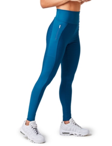 CALÇA LEGGING ENERGIA COM BOLSO AZUL PETRÓLEO