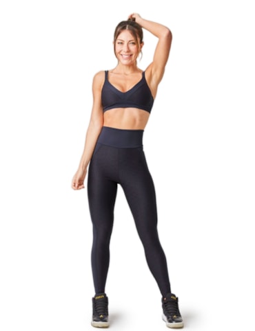 CALÇA LEGGING ENERGIA COM BOLSO PRETO