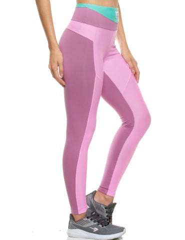 CALÇA LEGGING FEELINGS ROSA VIOLETA / ROSA CLARO CALÇA LEGGING FEELINGS ROSA VIOLETA / ROSA CLARO