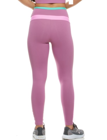 CALÇA LEGGING FEELINGS ROSA VIOLETA / ROSA CLARO CALÇA LEGGING FEELINGS ROSA VIOLETA / ROSA CLARO
