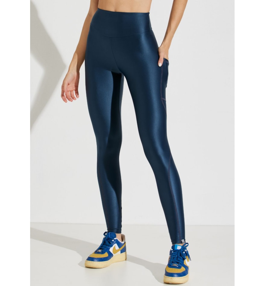 CALÇA LEGGING FRANCE AZUL COM BOLSO