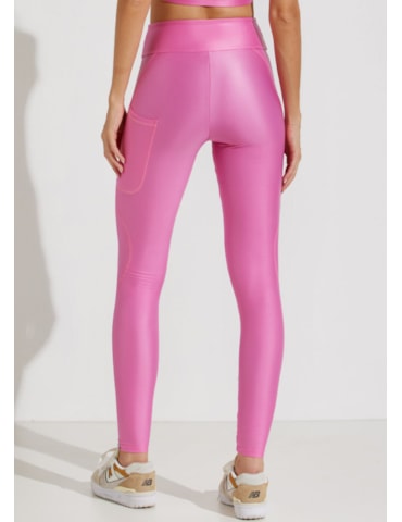 CALÇA LEGGING FRANCE ROSA COM BOLSO