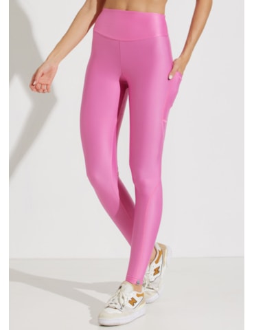 CALÇA LEGGING FRANCE ROSA COM BOLSO