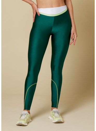 CALÇA LEGGING FRIDA VERDE PETRÓLEO