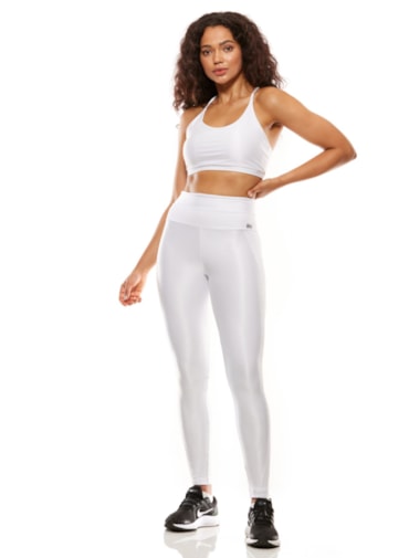 CALÇA LEGGING GLOW BRANCA