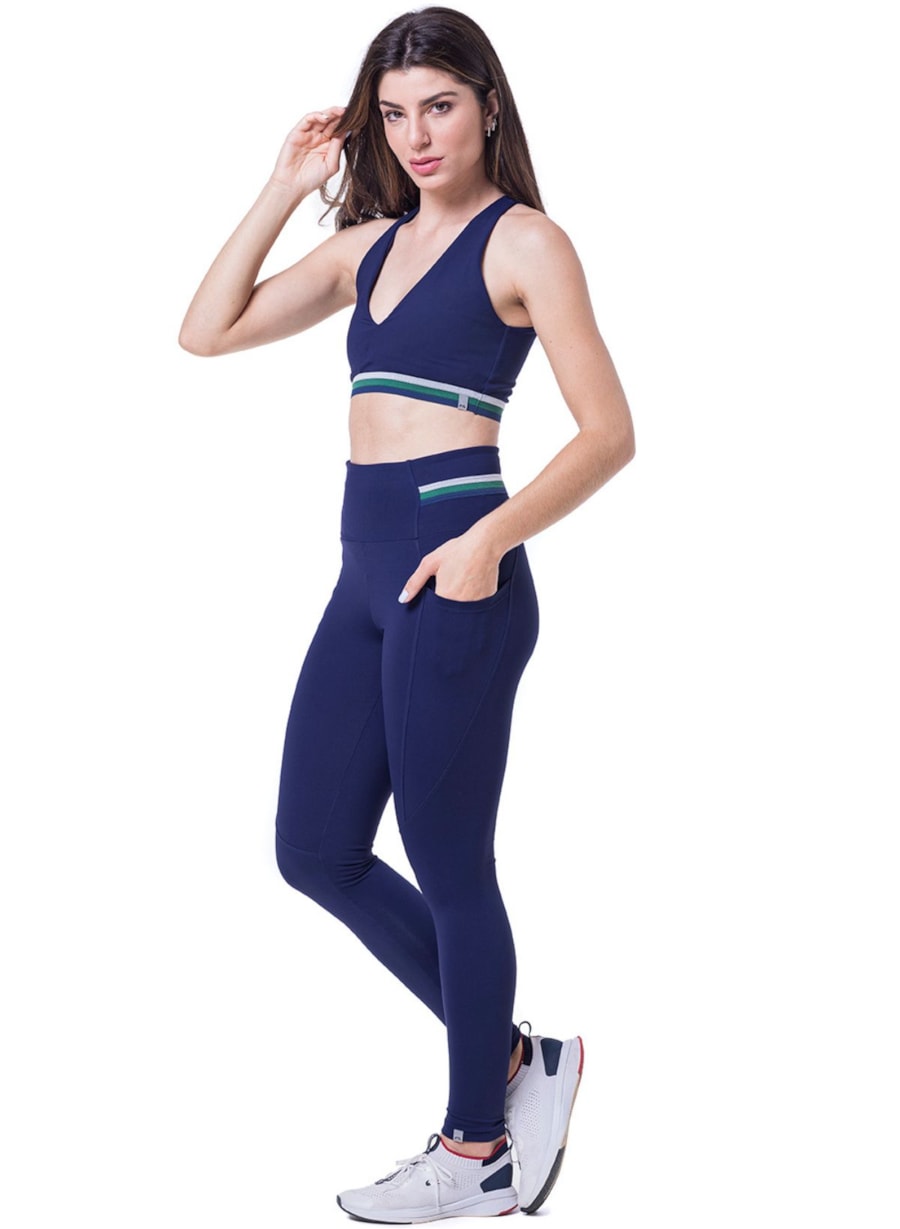 CALÇA LEGGING GO! AZUL MARINHO
