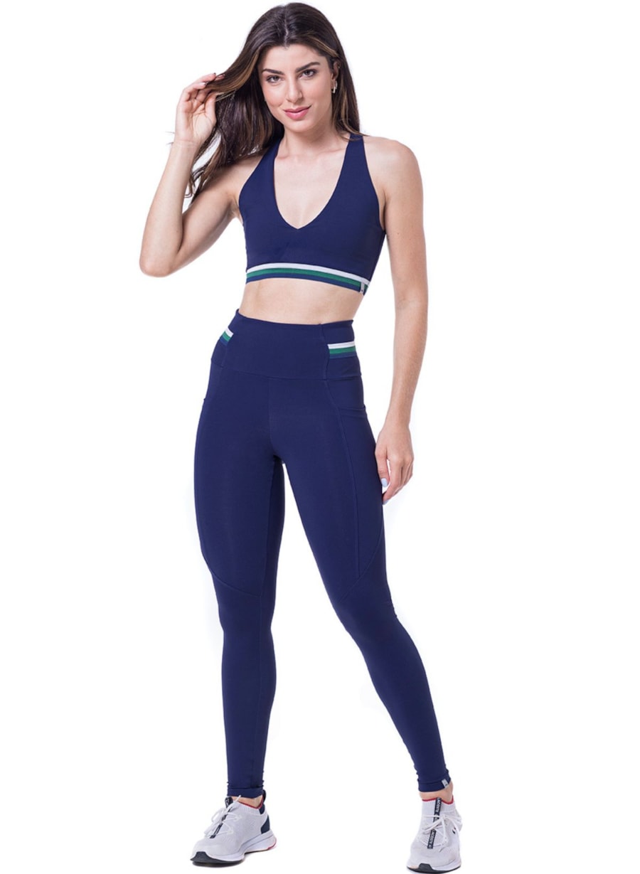 CALÇA LEGGING GO! AZUL MARINHO