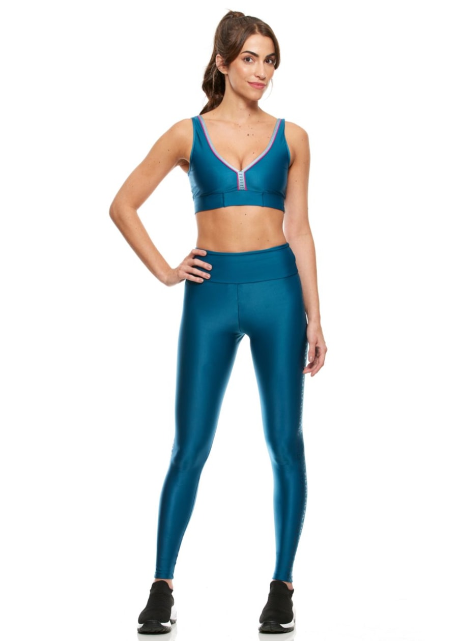 CALÇA LEGGING GRAFITE VERDE PETRÓLEO