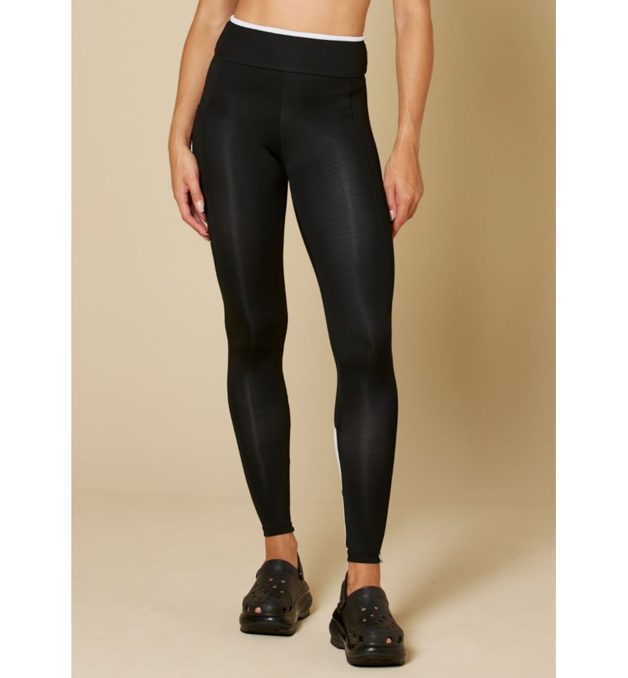 CALÇA LEGGING GRATITUD PRETO/BRANCO