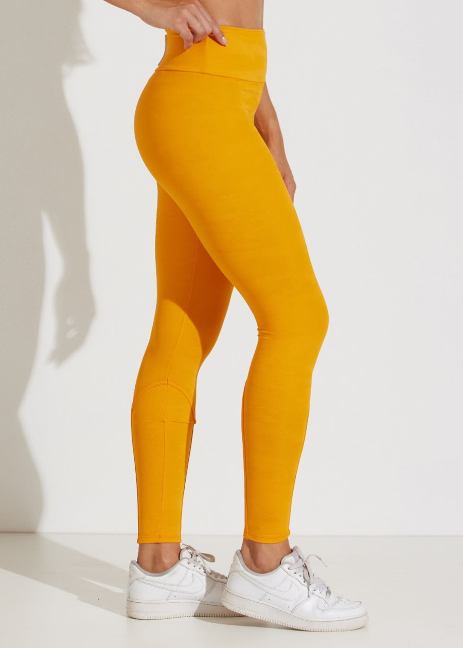 CALÇA LEGGING JACQUARD SOLEIL LARANJA