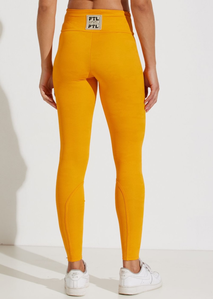 CALÇA LEGGING JACQUARD SOLEIL LARANJA