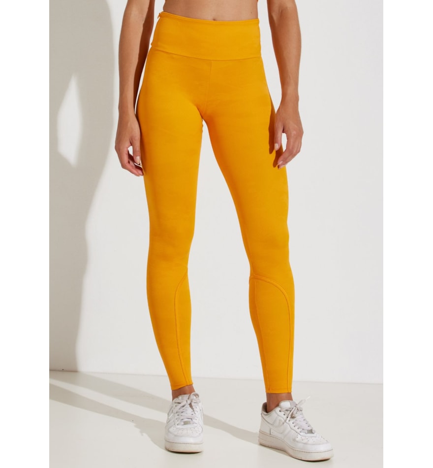 CALÇA LEGGING JACQUARD SOLEIL LARANJA