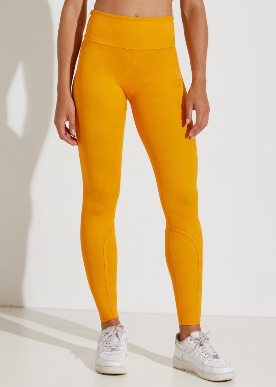 CALÇA LEGGING JACQUARD SOLEIL LARANJA CALÇA LEGGING JACQUARD SOLEIL LARANJA