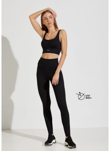 CALÇA LEGGING JACQUARD SOLEIL PRETO