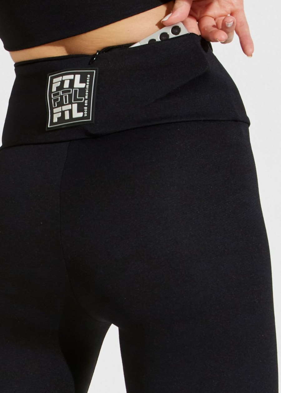 CALÇA LEGGING JACQUARD SOLEIL PRETO