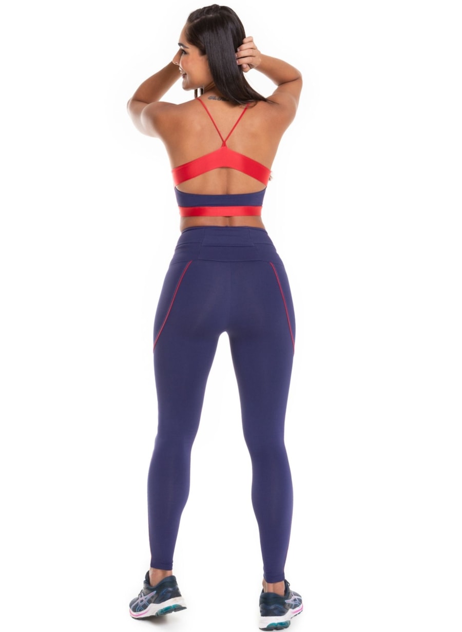 CALÇA LEGGING KRU INTENSA AZUL MARINHO