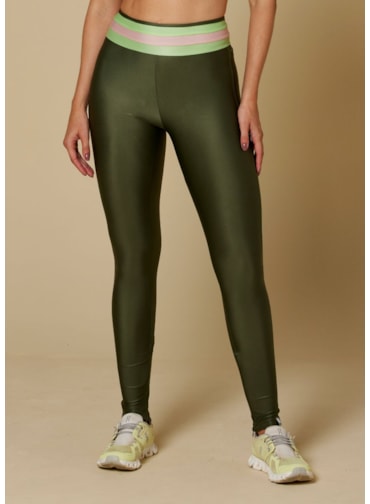 Produto CALÇA LEGGING LATINA VERDE MILITAR