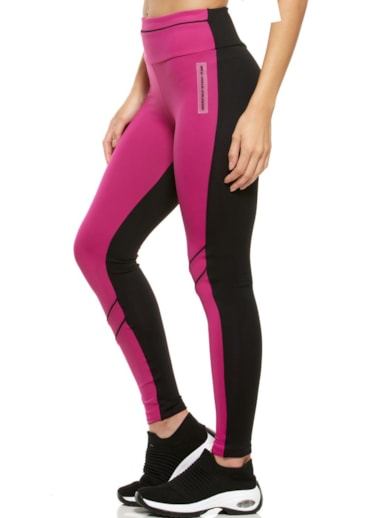CALÇA LEGGING MADALENA ROSA ORQUIDEA / PRETA